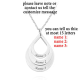 Stainless Steel Three Name Letter Custom Necklace – Jewelry Gift Ideas — 1