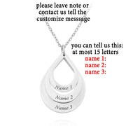 Stainless Steel Three Name Letter Custom Necklace – Jewelry Gift Ideas — 1