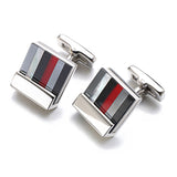 Stained Glass Square Cufflinks Business Shirt French – Surprise Gifts — 1
