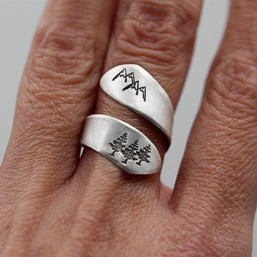 Mountain forest opening adjustable ring – Surprise Gifts — 1