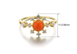 Women's Silver Vintage Natural Pearl Resin Ring – Gifts for Her — 5