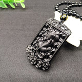 Obsidian Pixiu Pendant Ruyi Abacus Jade Pendant – Jewelry Gift Ideas — 8