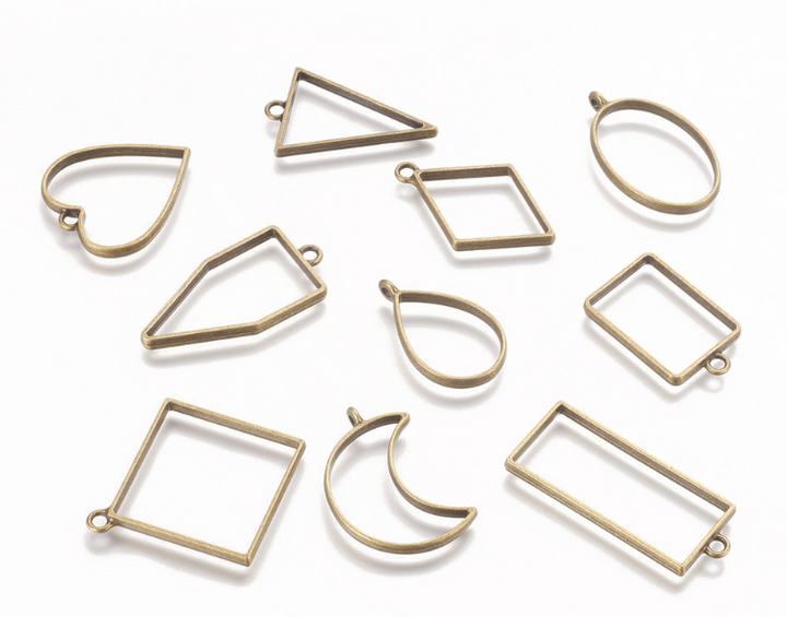 Assorted Geometric Frames For DIY Pendant – Jewelry Gift Ideas — 1