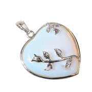 Rose Heart-Shaped Natural Stone Crystal Pendant – Jewelry Gift Ideas — 2