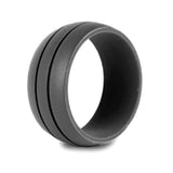 Wide double slot silicone ring – Small Gift Ideas — 4