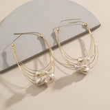 Personality Multi-layer Tassel Pearl Earrings Women – Gifts for Her — 4