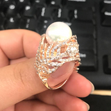 Pearl Ring Feather Empty Holding Pearl Ring – Jewelry Gift Ideas — 4