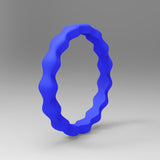 Wave pattern 3mm silicone ring – Everyday Gifts — 9
