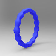 Wave pattern 3mm silicone ring – Everyday Gifts — 9