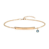 Fashion Personalized Custom Birthstone Bracelet – Stylish Gifts — 4