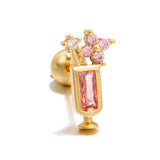 Lollipop Ice Cream Earrings 18K Real Gold Lock Ball – Thoughtful Gifts — 7
