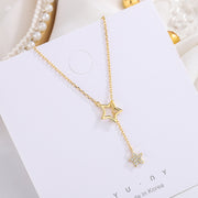 Star Tassel Clavicle Chain Female Simple Pendant – Jewelry Gift Ideas — 5