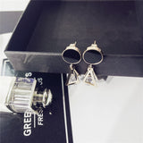 Geometric Double Triangle Stud Earrings – Gift Ideas — 3