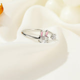 Beautiful Girl Heart Flower Index Finger Ring – Jewelry Gift Ideas — 3