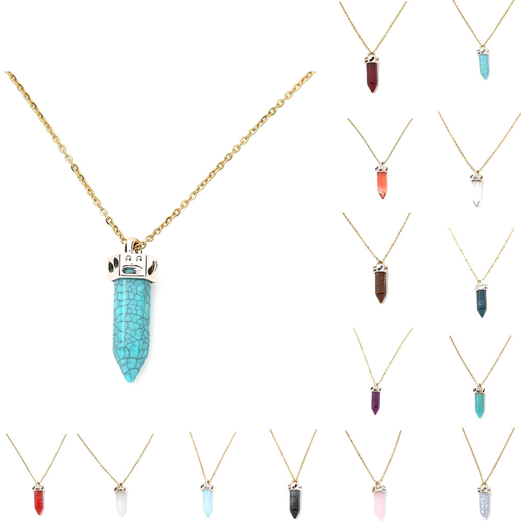 Ling Pendulum Bullet Resin Hexagon Column Pendant – Jewelry Gift Ideas — 1
