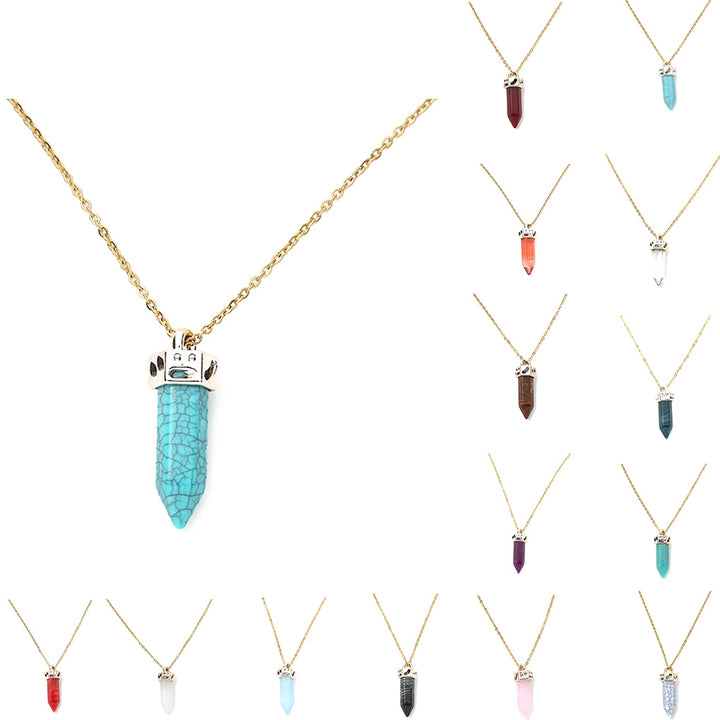 Ling Pendulum Bullet Resin Hexagon Column Pendant – Jewelry Gift Ideas — 1