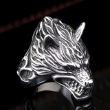 Viking Nordic Wolf Head Ring Stainless Steel – Jewelry Gift Ideas — 4