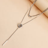 Double Ring Clavicle Chain Tassel Long Stick – Jewelry Gift Ideas — 11