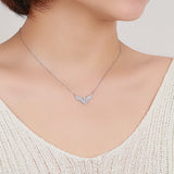 Angel Wing Pendant With Certificate Mossan – Jewelry Gift Ideas — 3
