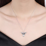 Heart Shaped Necklace with Creative Angel Wings – Jewelry Gift Ideas — 4