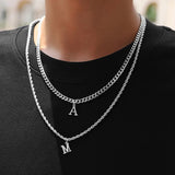 Titanium Steel 26 Letter Necklace Hip Hop Style – Jewelry Gift Ideas — 1
