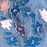 Acrylic F362 Colorful Night Sky Star Earrings – Practical Gifts — 4