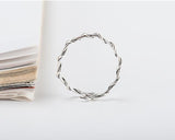 Sterling Silver Branch Twist Thin Ring – Gift Ideas — 2