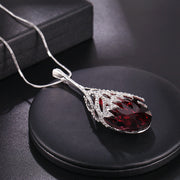 Waterdrop Shaped Big Pendant Necklace – Jewelry Gift Ideas — 4
