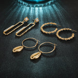 Korean Temperament Wind Alloy Shell Pearl Earrings – Unique Gift Ideas — 2