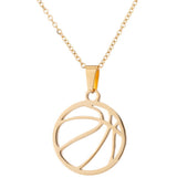 Games stainless steel volleyball necklace – Jewelry Gift Ideas — 6