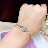 Silver Plated 18K White Gold Bracelet Chain Hollow – Stylish Gifts — 7