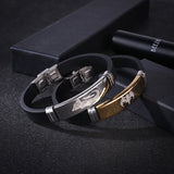 Silicone stainless steel bracelet – Jewelry Gift Ideas — 4