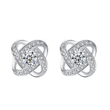Sterling Silver Four-leaf Clover Earring Necklace – Jewelry Gift Ideas — 1