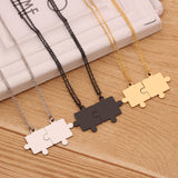 Geometric Puzzle Necklace Gold – Jewelry Gift Ideas — 2