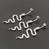Belly Button Nails With Sterling Silver Snake – Special Occasion Gifts — 1