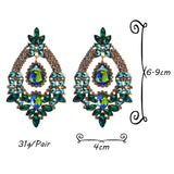 Alloy Diamond Marquise Flower Stud Women's Earrings – Gifts for Her — 4