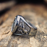 Wolfhead titanium steel ring – Surprise Gifts — 6