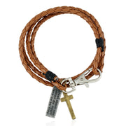 PU Woven Leather Cowhide Bracelet Double Ring – Jewelry Gift Ideas — 9