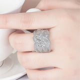Rotating Ring Inlaid With Superbleach Zircon Full – Gift Ideas — 4