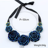 Korean Fashion Rose Flower Necklace Ladies – Jewelry Gift Ideas — 4