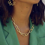 Fashion Simple Metal Ball Thick Chain Necklace – Jewelry Gift Ideas — 4