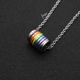 Rainbow Pendant Titanium Steel Necklace – Jewelry Gift Ideas — 5