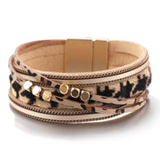 Alloy Magnet Horsehair Bracelet Leopard Print – Jewelry Gift Ideas — 9