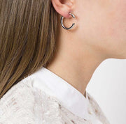 Gold-plated brass C-shaped earrings – Stylish Gifts — 11