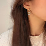 Women's Small Circle Zircon Earrings – Gifts for Her — 4