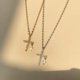 Ladies Sterling Silver Cross Zircon Necklace – Jewelry Gift Ideas — 5