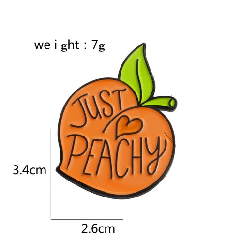 Cute Peach Brooch All-Match Jewelry Dripping – Jewelry Gift Ideas — 2