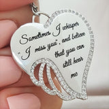 Angel Wings with Diamond Letters Love Necklace – Jewelry Gift Ideas — 2