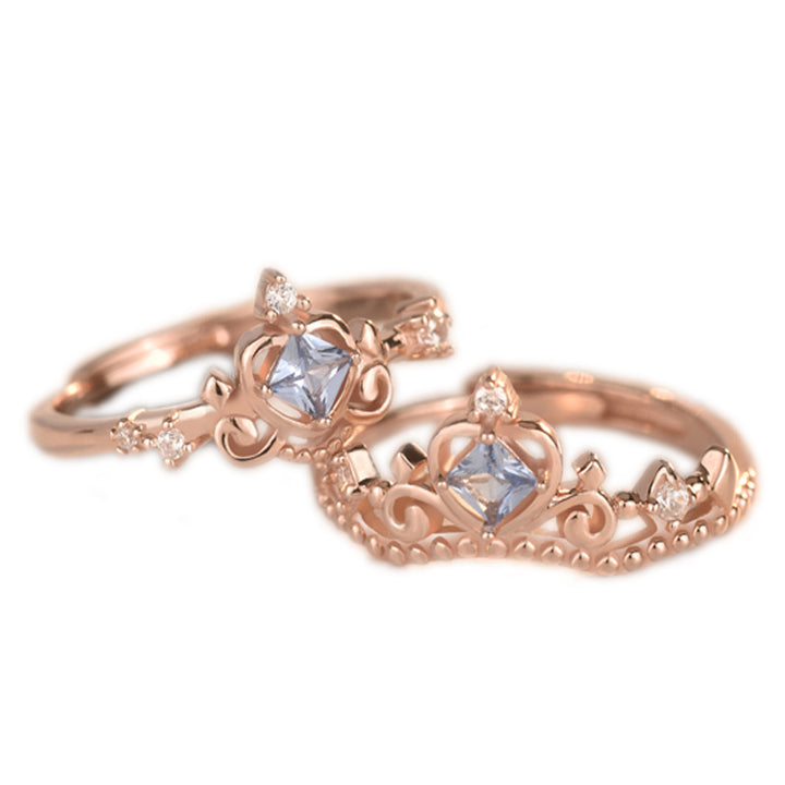 S925 Sterling Silver Pcean Diamond Crown Ring Women – Gifts for Her — 1