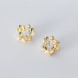 Flower earrings, four-leaf clover earrings – Thoughtful Gifts — 1